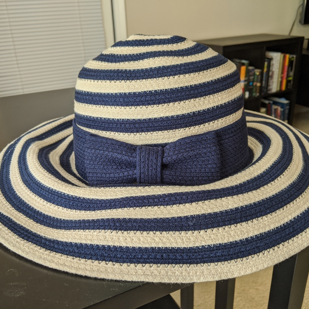 Kate Spade - Blue Stripe Sun Hat